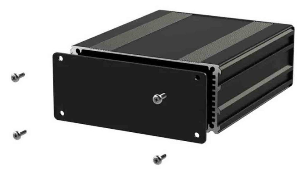 Instrument Case, Aluminium, 80x109x45mm, Black